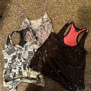 Luxe Tropical Leaf Print Top